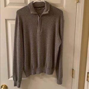 Van Heusan 1/4  Zip Sweater (Light Grey)
